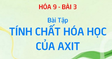 Bài tập về tính chất hóa học của Axit - Hóa 9 bài 3